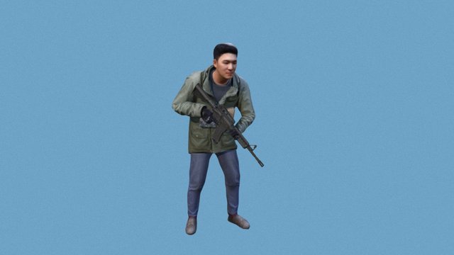 Militia_Model (123D scan + Zbrush) 3D Model