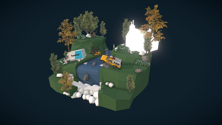 3D1_20DAE01_ Vander Kelen_ Cedric_diorama 3D Model