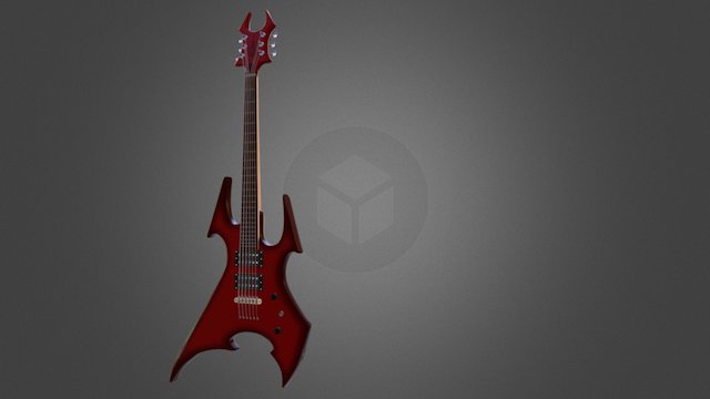 B.C RICH GUITAR 3D Model