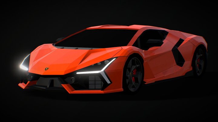 Lamborghini Revuelto Hybrid V12 2024 3D Model