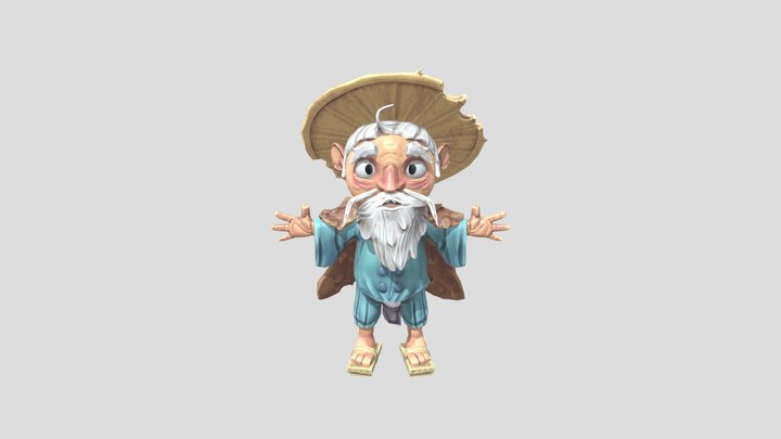 Fisherman Character 3D Model