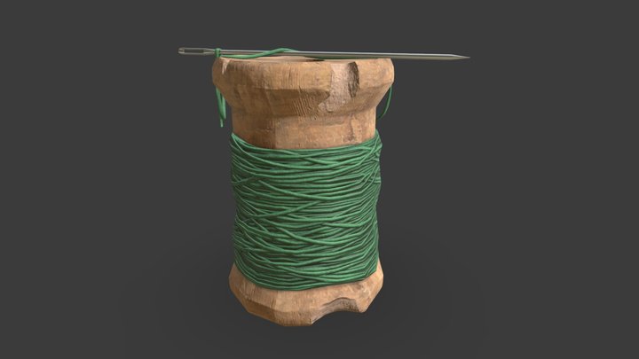 Thread Spool 3D Model