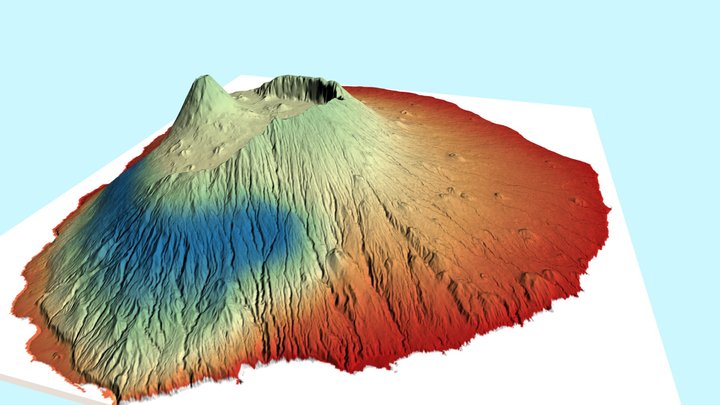 Fogo Island Rainfall 3D Model