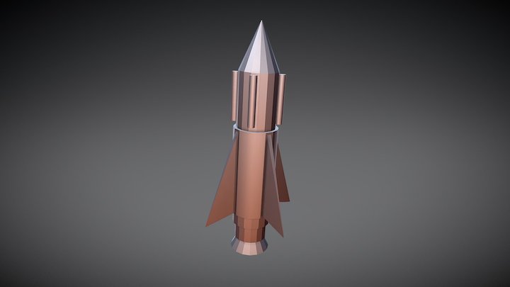 Rovas Rocket 3D Model