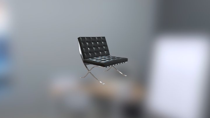 Leather Armchair 3D Model