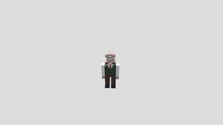 Wallace in minecraft 2 3D Model