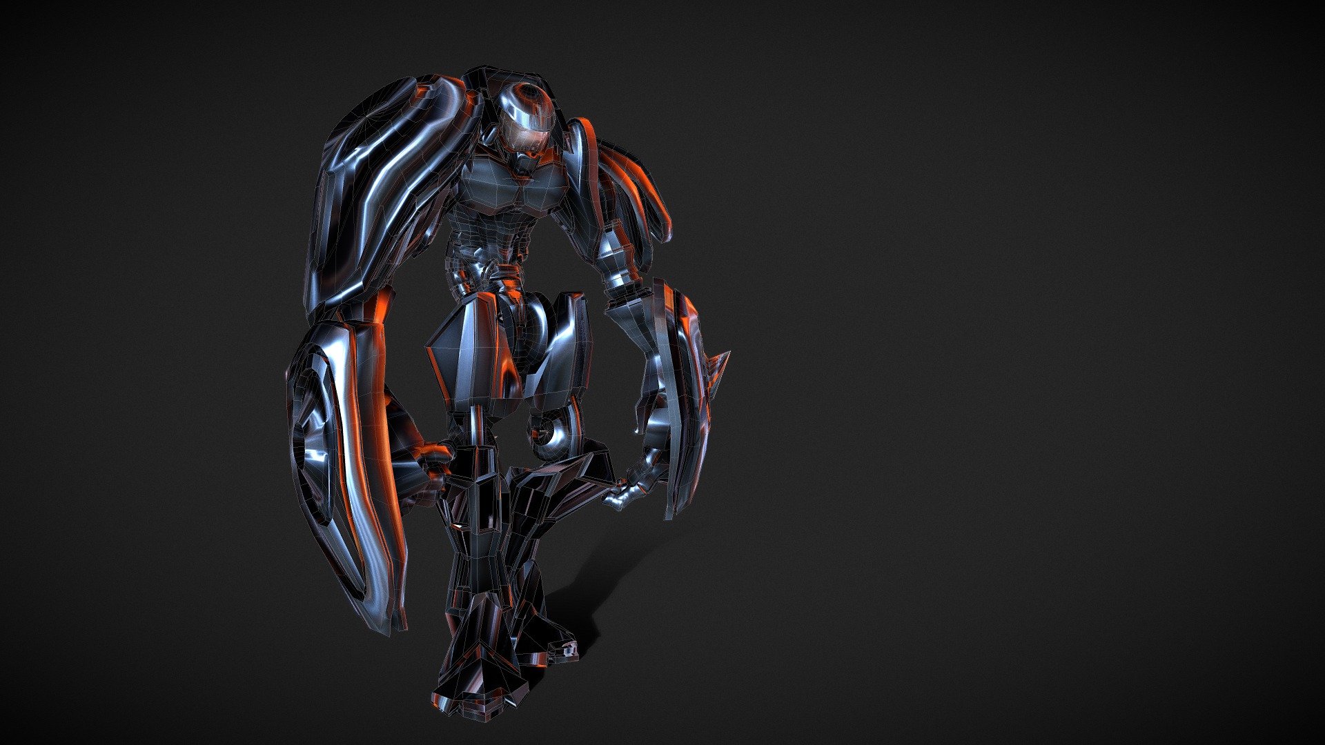 Robot Warrior LowPoly