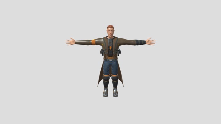 CA2 Character Model 3D Model