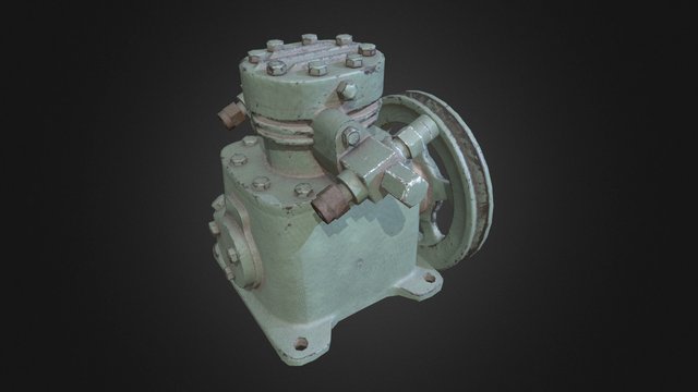 Piston compressor 3D Model
