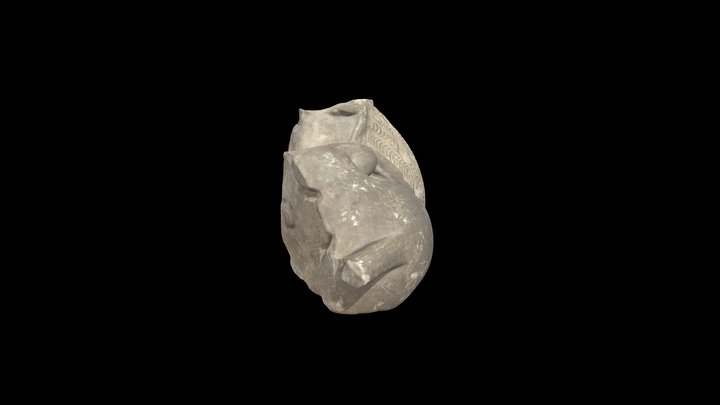 Fragment de gisant, pied, XVe s, Cordeliers 3D Model