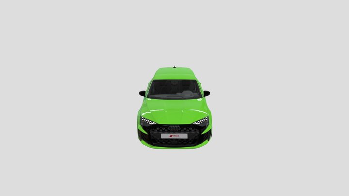 Audi Rs3 Sportback Kyalami Green 3D Model
