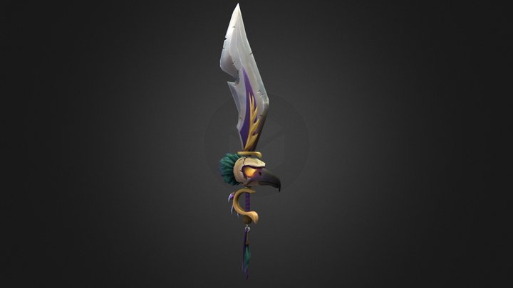 Wow Inspired Weapon 3D Model