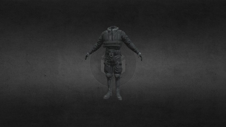 Metro Cop Body 3D Model
