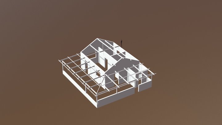 Casa Sitio - Com Varanda v1.1 3D Model