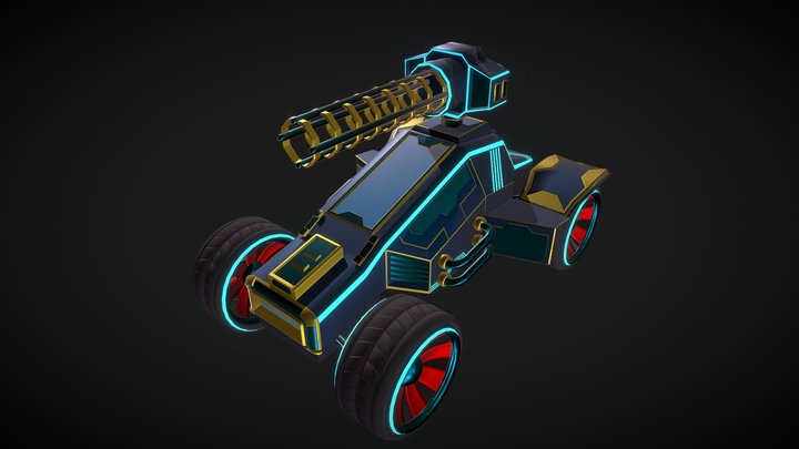 Sci-Fi Buggy 3D Model