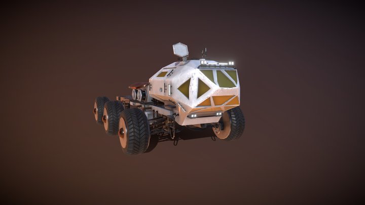 Martian Rover 3D Model