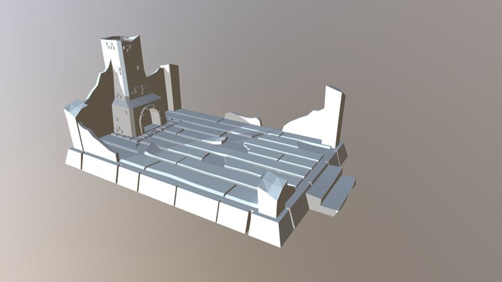 Cottage Ruin 01 3D Model