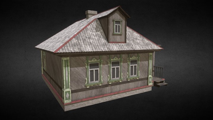 Old Russian House 3D Model