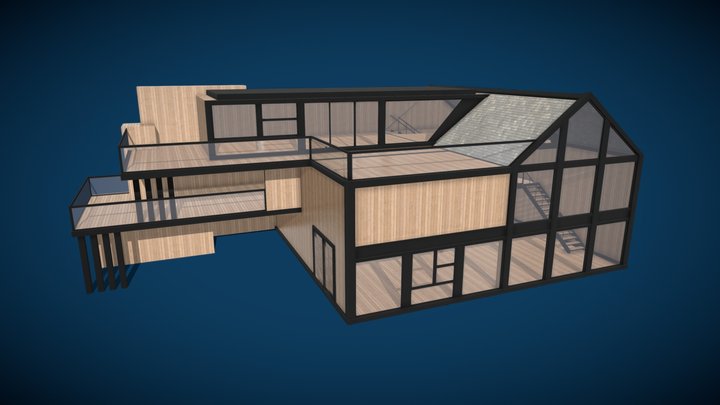 Modern Building - Gallery - Office 3D Model