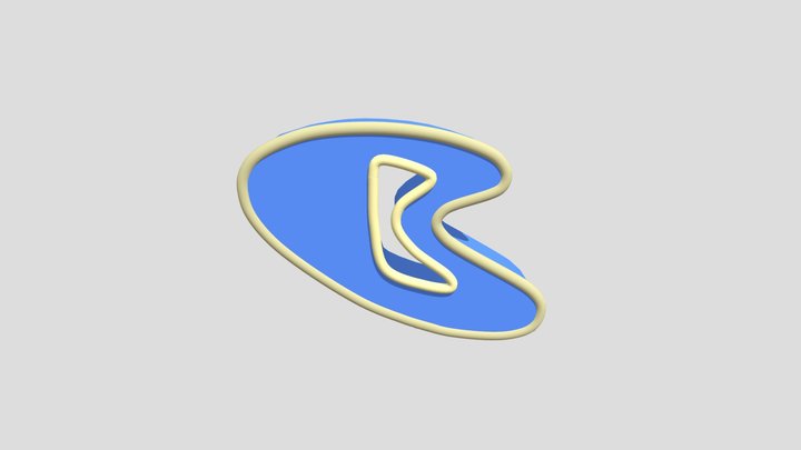 Boomerang From Cartoon Network Logo (3D Model) 3D Model