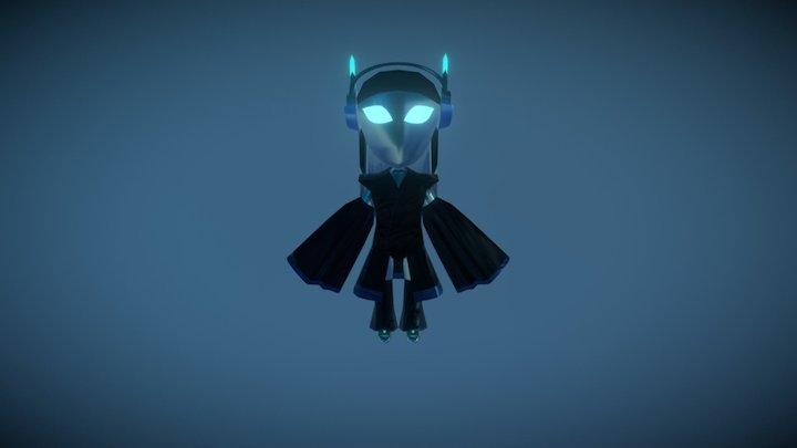Japanese Chibi Robot 3D Model