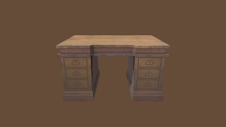 Desk_cartoon 3D Model