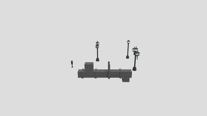 SM Street Lights Air Ducts Dice 3D Model