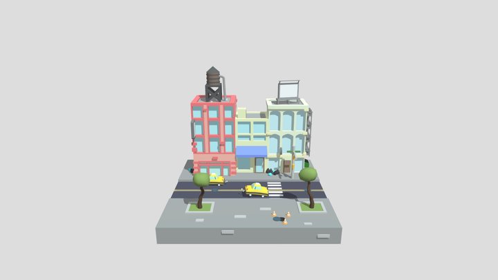 DAE Simple Scene 3D Model