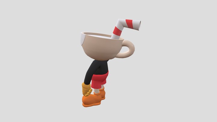 3D Cuphead 3D Model