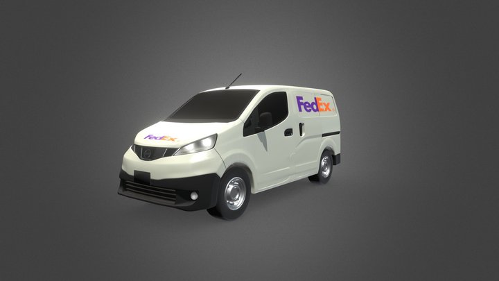 FedEx van 3D Model