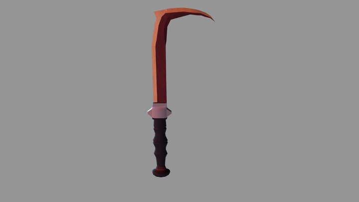 Tribal Knife 3D Model