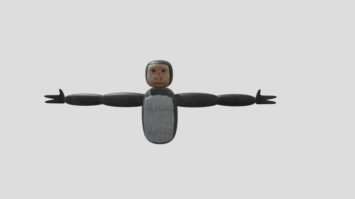 gtag fan game rigged player model 3D Model