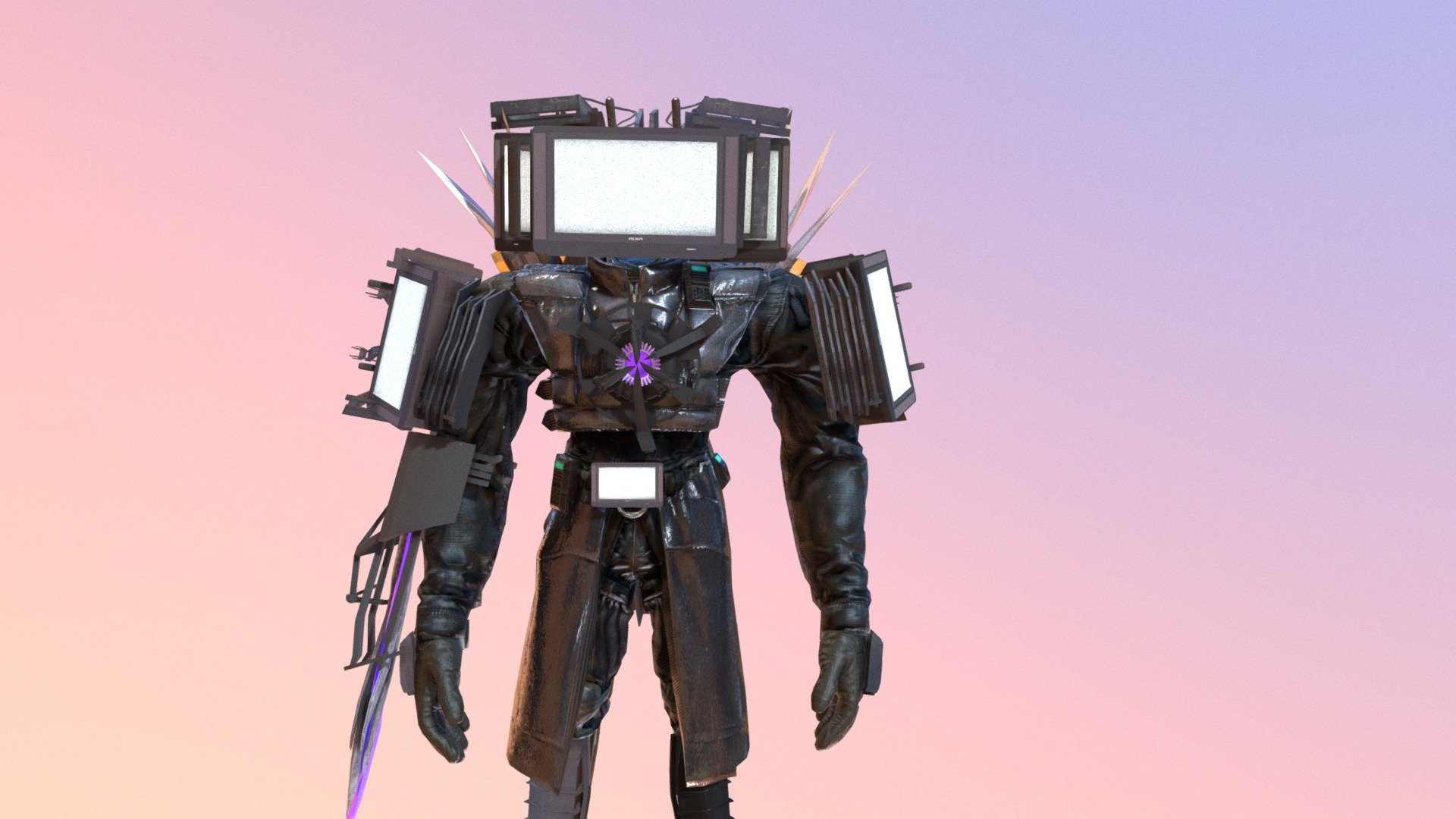 Upgraded Titan Tvman (innacurate Ahh) - 3d Model By Thatonebeast 