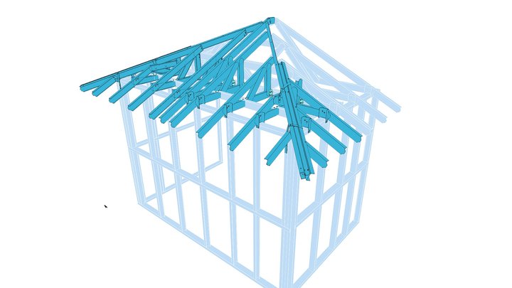 Type 2 Hip End Installation 3D Model