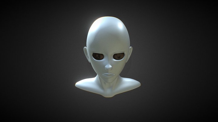First attempt at a human head ~6hours 3D Model