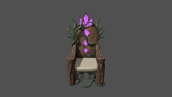 The Wild Throne of the Woodland Court 3D Model
