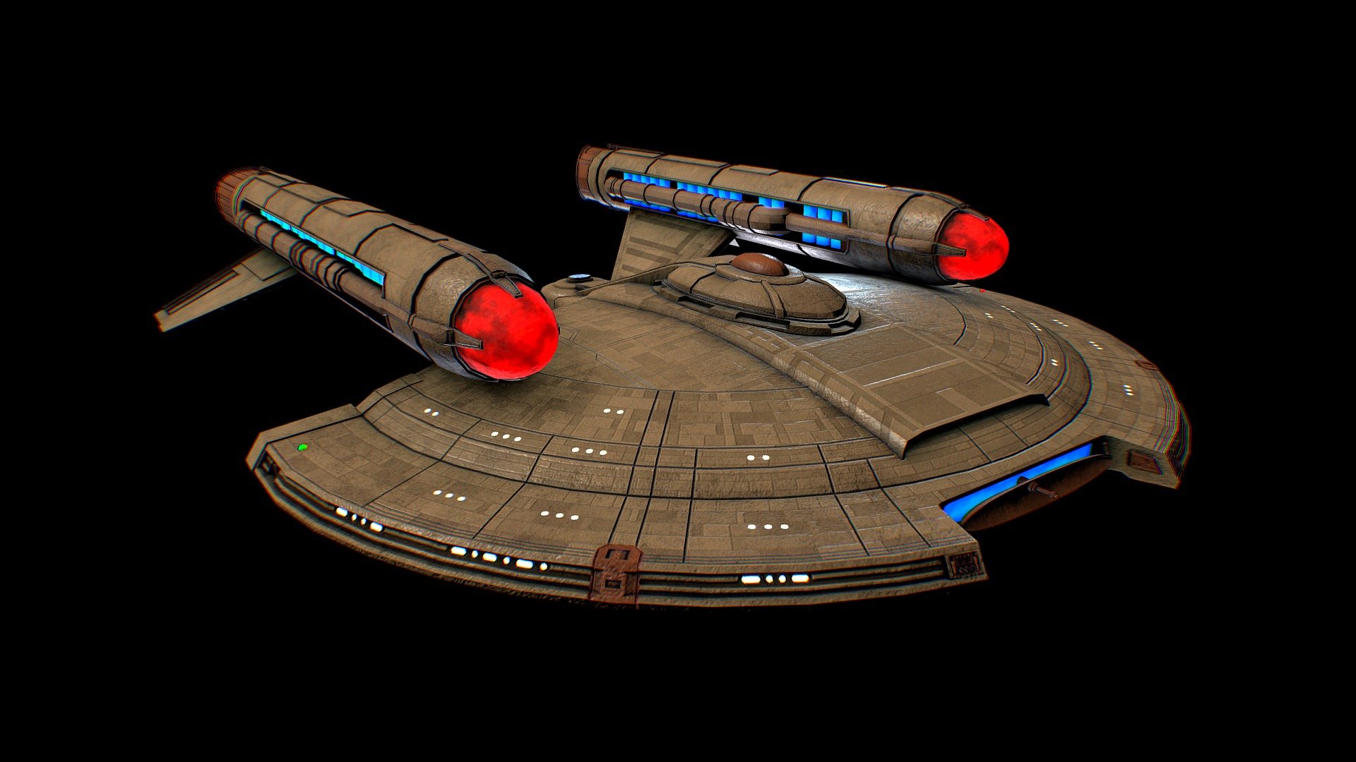 Star Trek Intrepid Type Download Free 3D model by