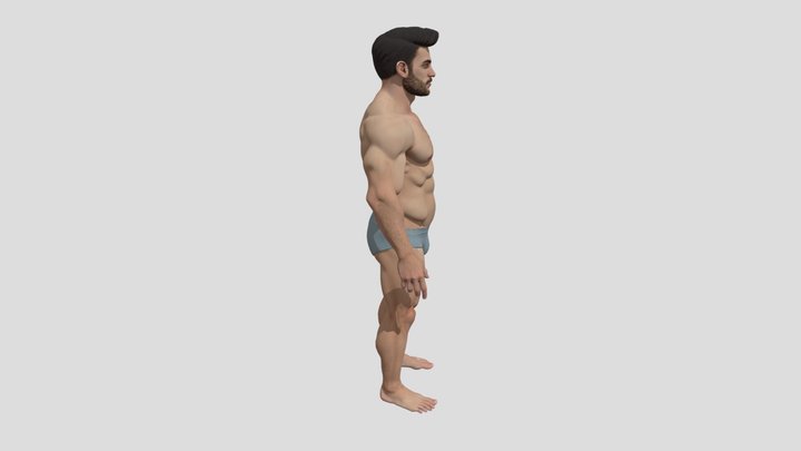 Muscular Male by Tripo 3D Model