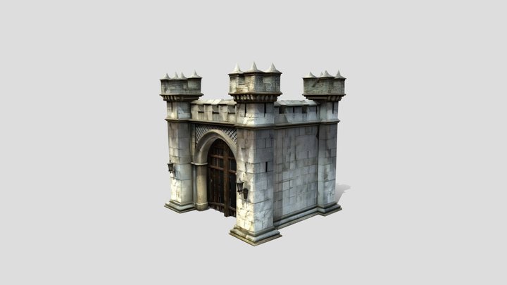 Gate wall 3d model free – Gratis 3D-model STL