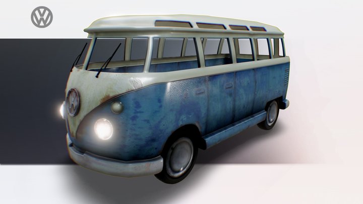 VW Camper  - Samba 3D Model