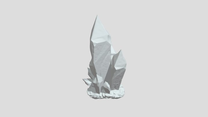 Crystal Gem Geode 3D Model