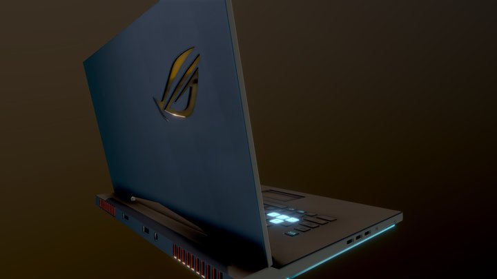 Asus ROG laptop 3D Model