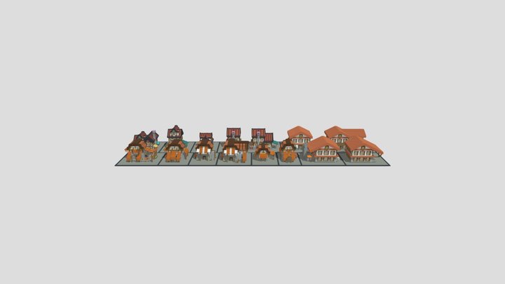 Houses Pack #6 3D Model