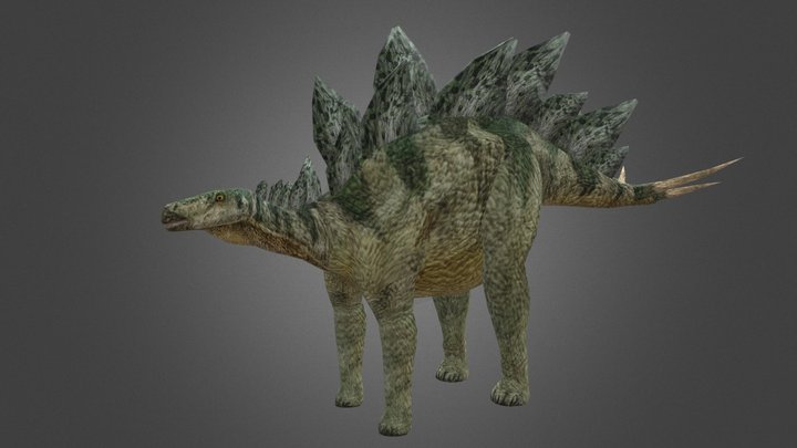 Dinosaur Hunting Stegosaurus – Free 3D Model STL