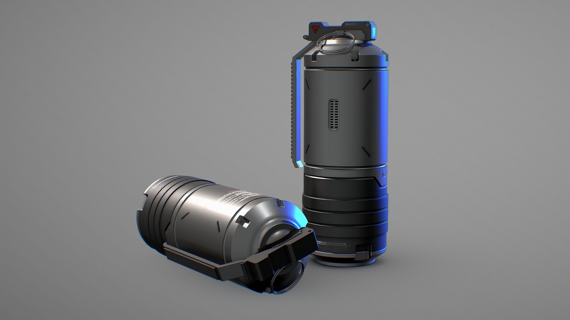 Scifi Grenade - Download Free 3D model by re1monsen [5553b69] - Sketchfab