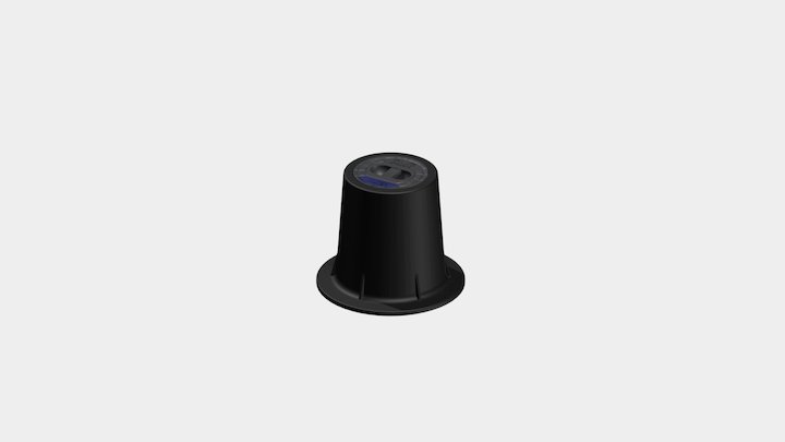 80220220008 Surface Box Mp Ld-gg Avk Pl Water Bl 3D Model