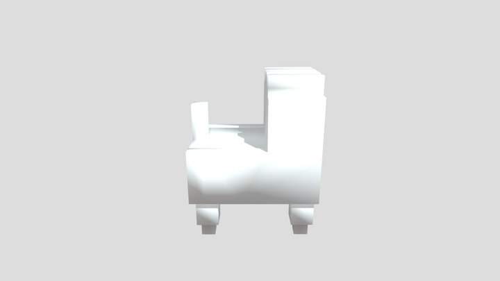 Toby Fox Dog (RIGGED) 3D Model