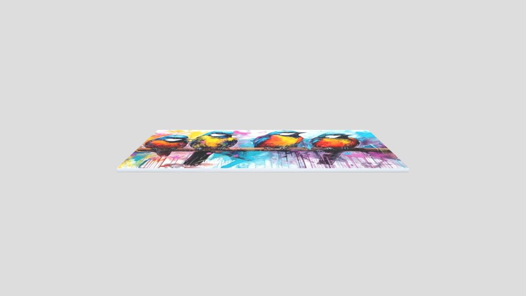 Painting Of Colorful Birds