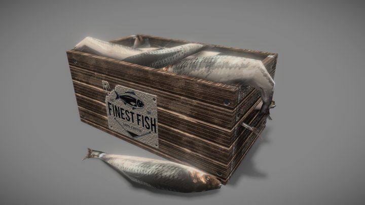 Box Of Fish 3D Model
