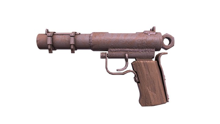 handmade gun 3D Model